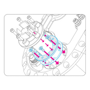 Nuke Performance Fuel level sender - Pattern adapter plate