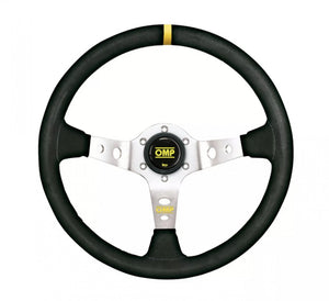 OMP Corsica Scamosciato Black/Silver Steering Wheel