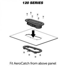 Load image into Gallery viewer, AeroCatch 120-3100 Carbon Look Locking Hood Pins
