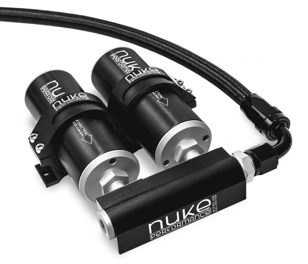 Nuke Performance 4-Port Fuel Log Collector for Dual Nuke Fuel Filter Slim